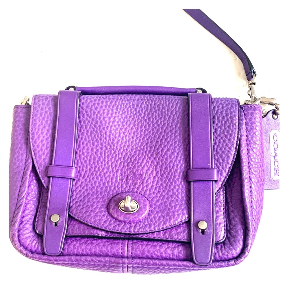 Purple Bleecker Mini Brooklyn Messenger Bag